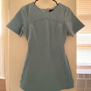Topshop Scallops Mini Dress